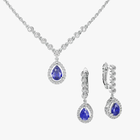 Paradise Sapphire Jewelry Half Set